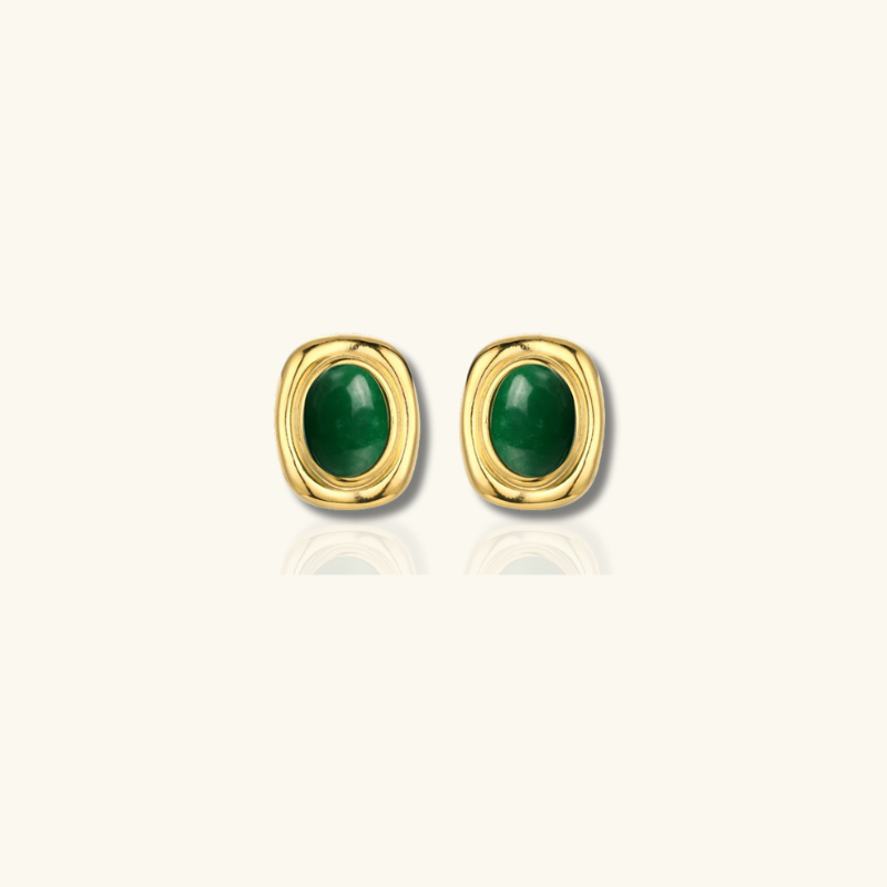 Boucles d'oreilles Vintage Gemme