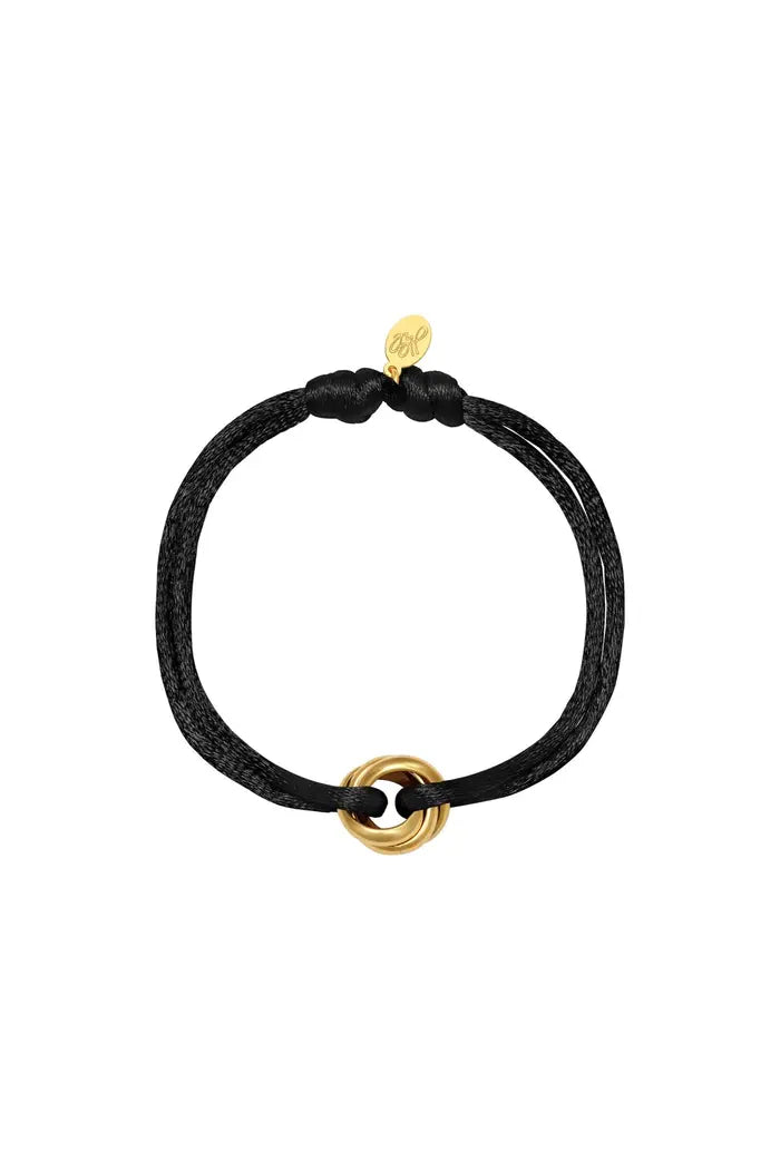 Bracelet Ruban Élégant avec Médaillon