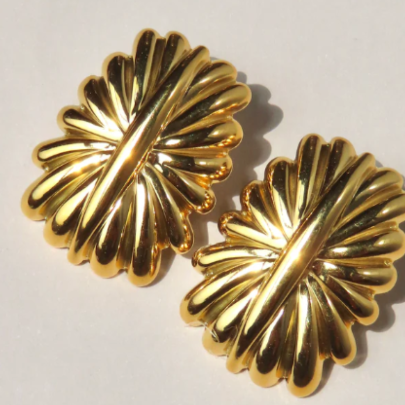 Boucles d'oreilles Statement Or