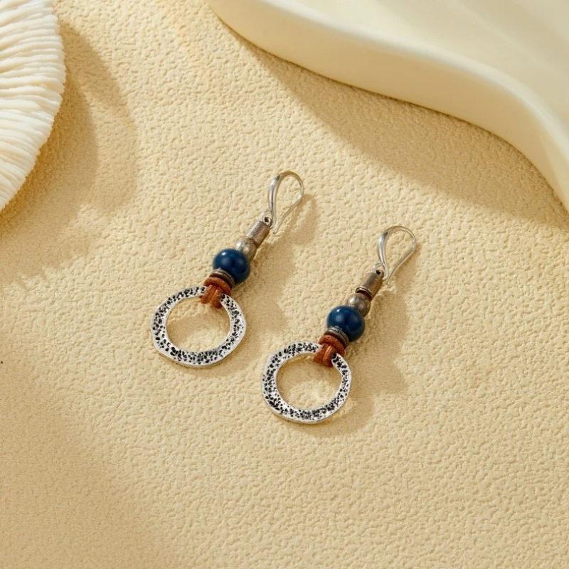 Boucles d'Oreilles Métal Antique Ethnique Vintage