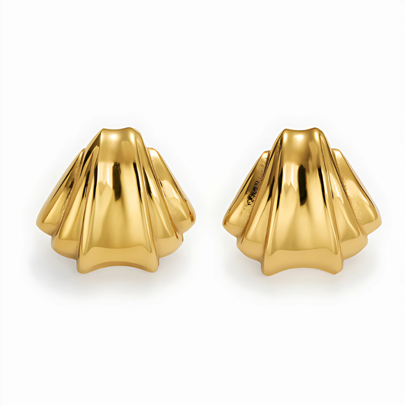 Boucles d'oreilles Inspirées de la Coquille