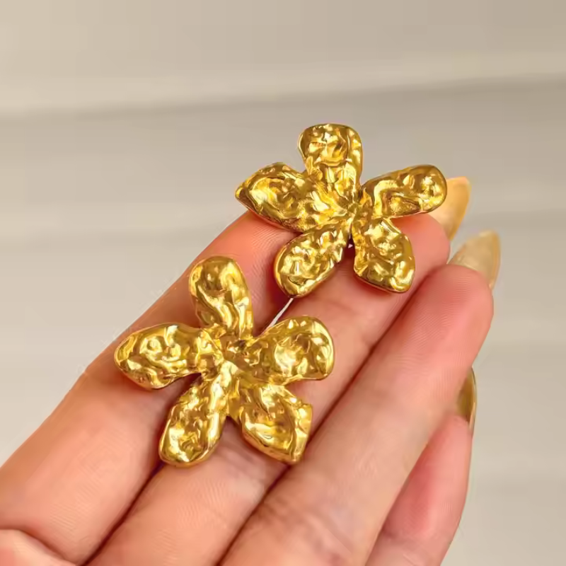 Boucles d'oreilles fleuries