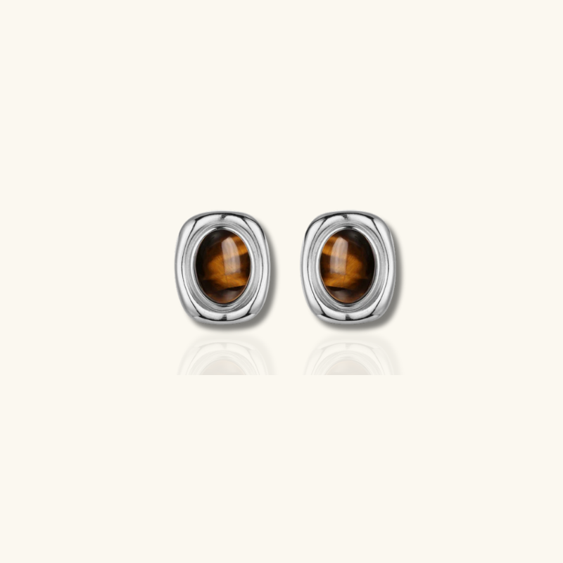 Boucles d'oreilles Vintage Gemme