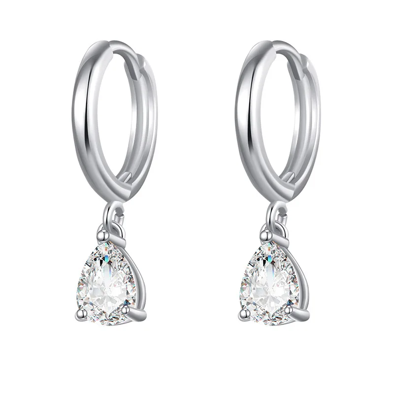 Boucles d’Oreilles Goutte Zirconium
