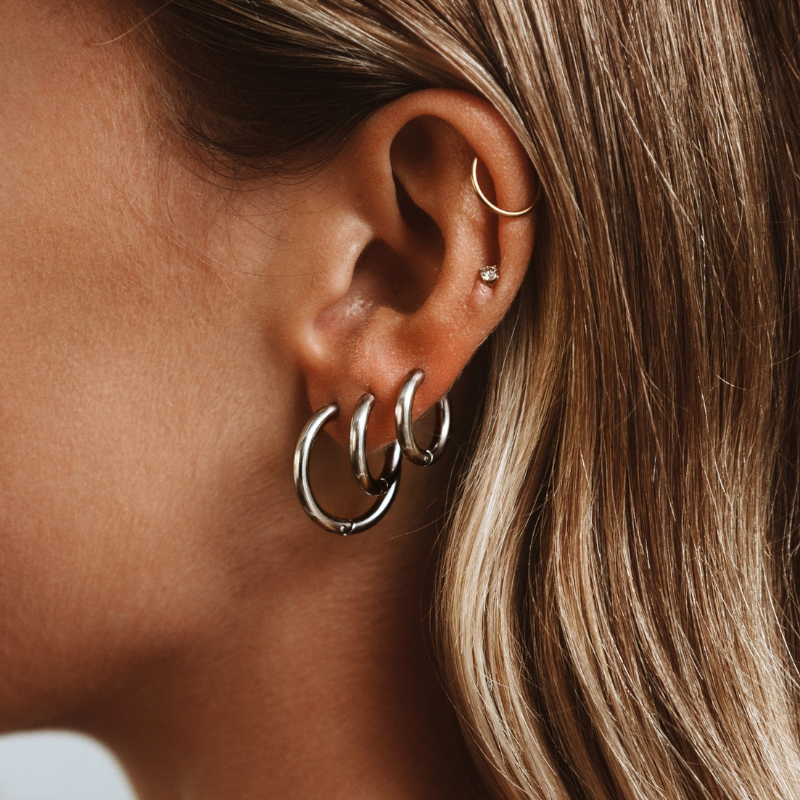 Boucles d'oreilles créoles classiques