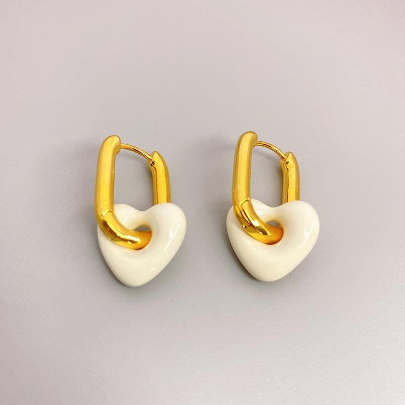 Boucles d'oreilles en forme de cœur