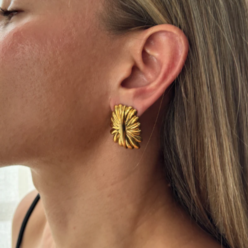 Boucles d'oreilles Statement Or