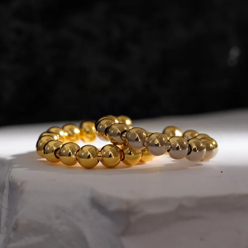 Ear Cuffs avec perles plaquées or