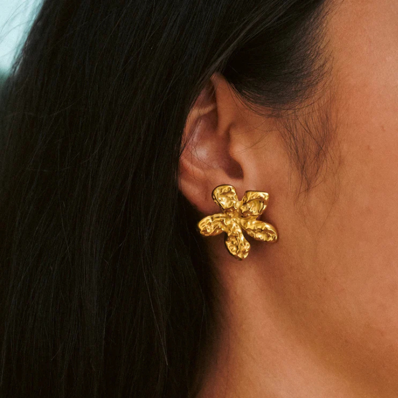 Boucles d'oreilles Fleur Vintage