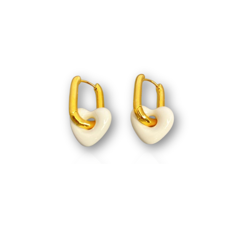 Boucles d'oreilles en forme de cœur