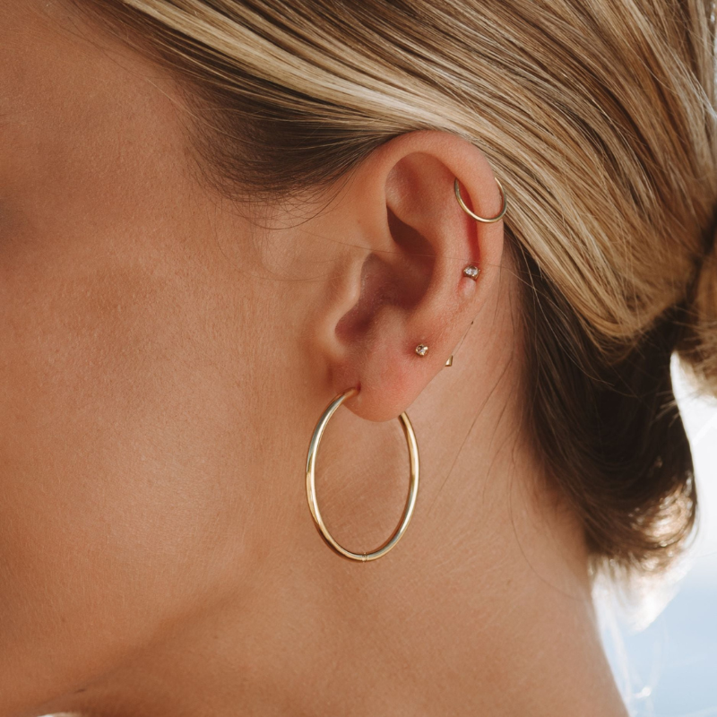 Boucles d'oreilles plaquées or