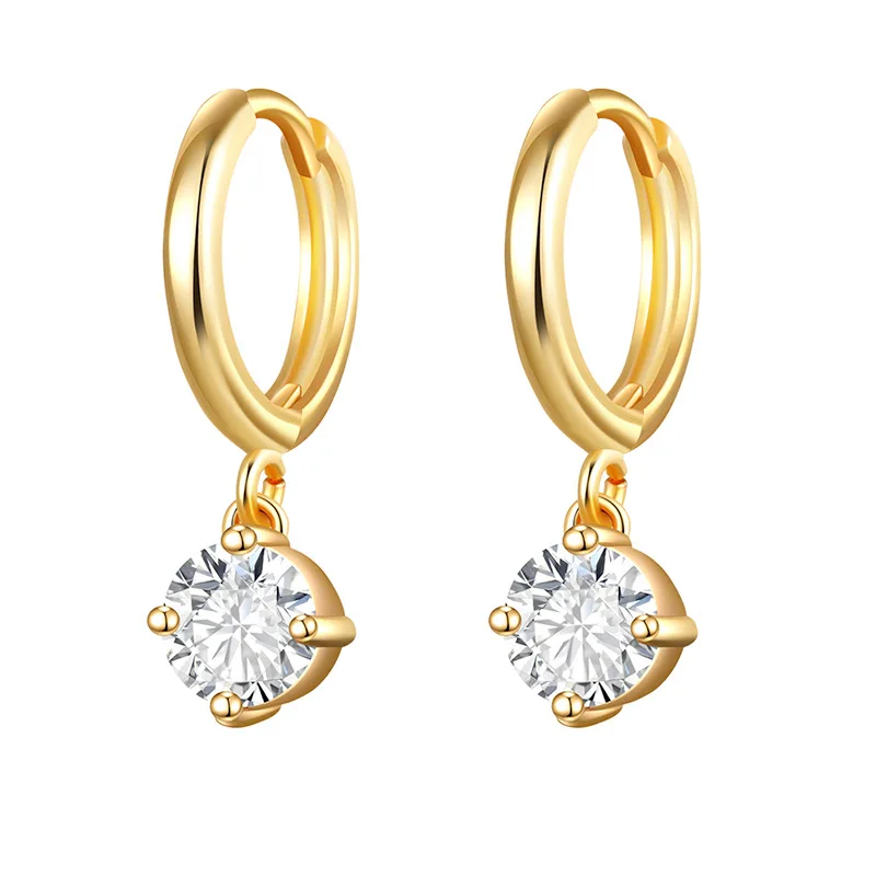 Boucles d’Oreilles Goutte Zirconium