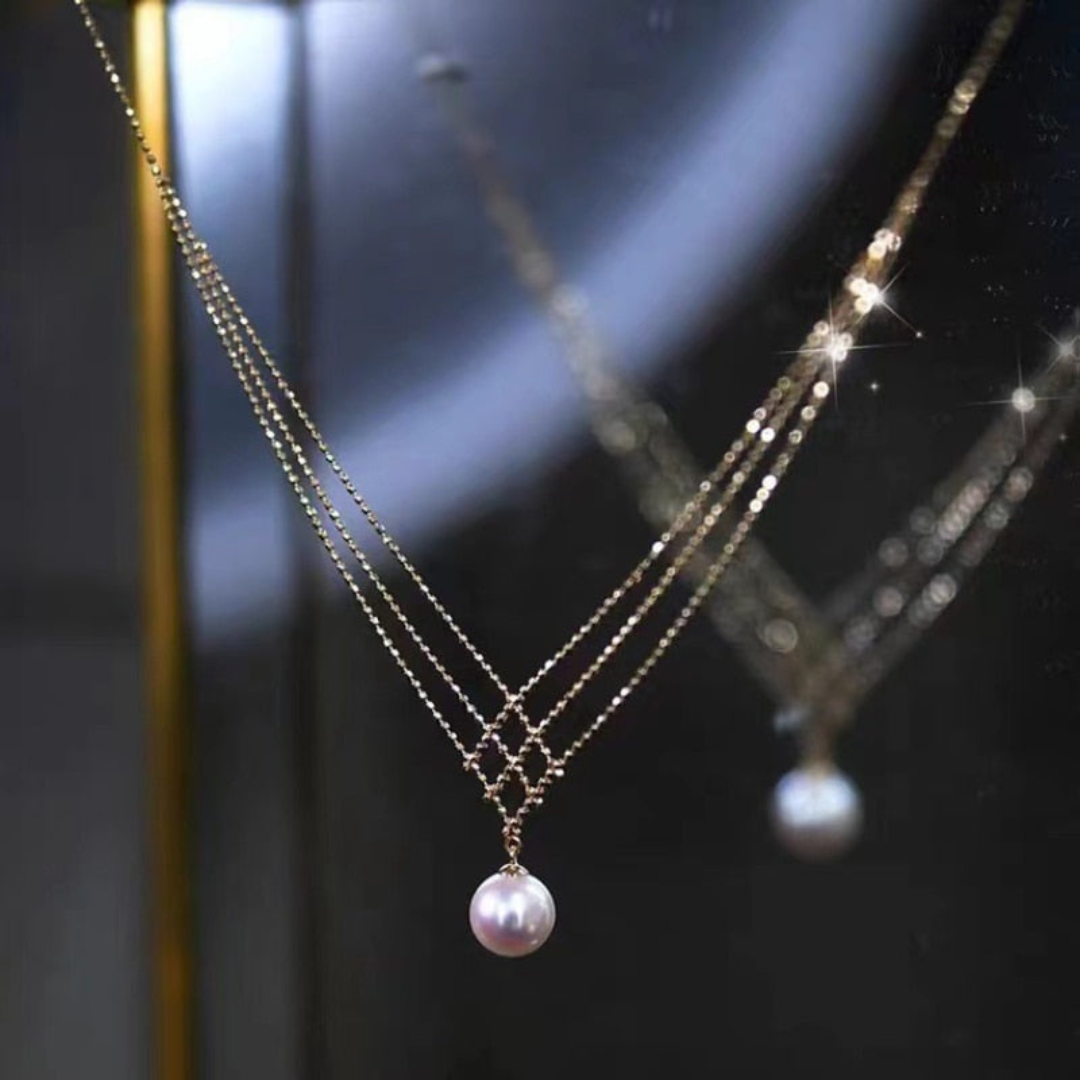 Collier Perles Tissées Cuivre