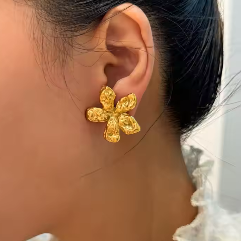 Boucles d'oreilles Fleur Vintage