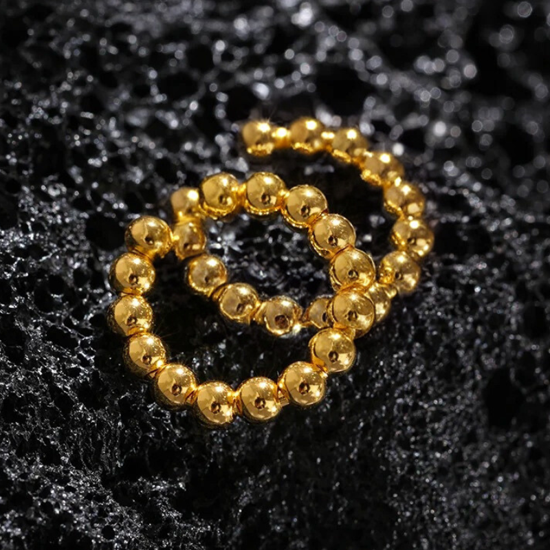 Ear Cuffs avec perles plaquées or