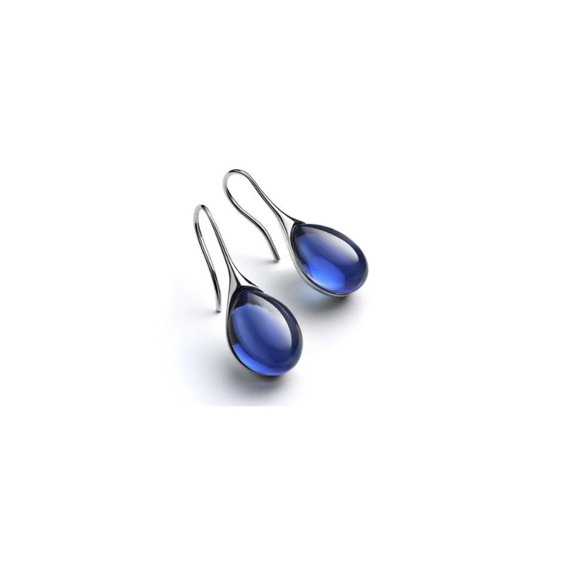 Boucles d'Oreilles Stud Ovales avec Pierre Œil de Chat Élégante