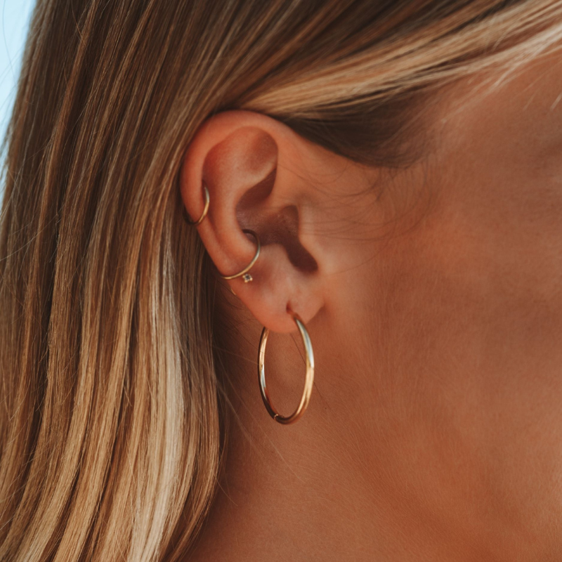 Boucles d'oreilles plaquées or