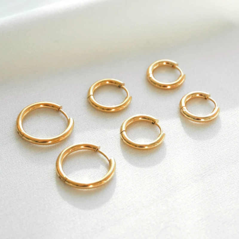 Boucles d'oreilles créoles classiques