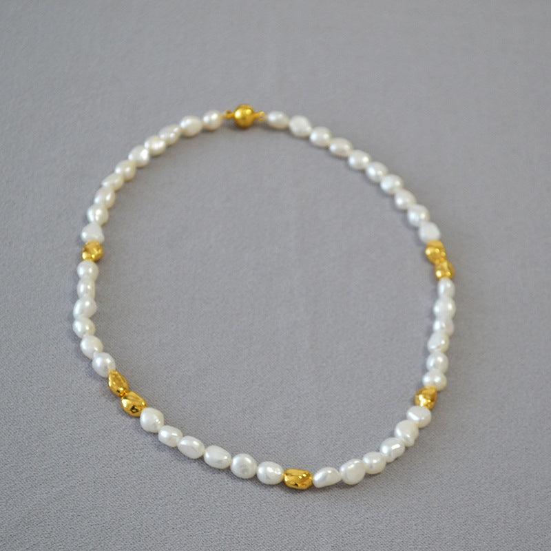 Collier Perle Baroque Irrégulière