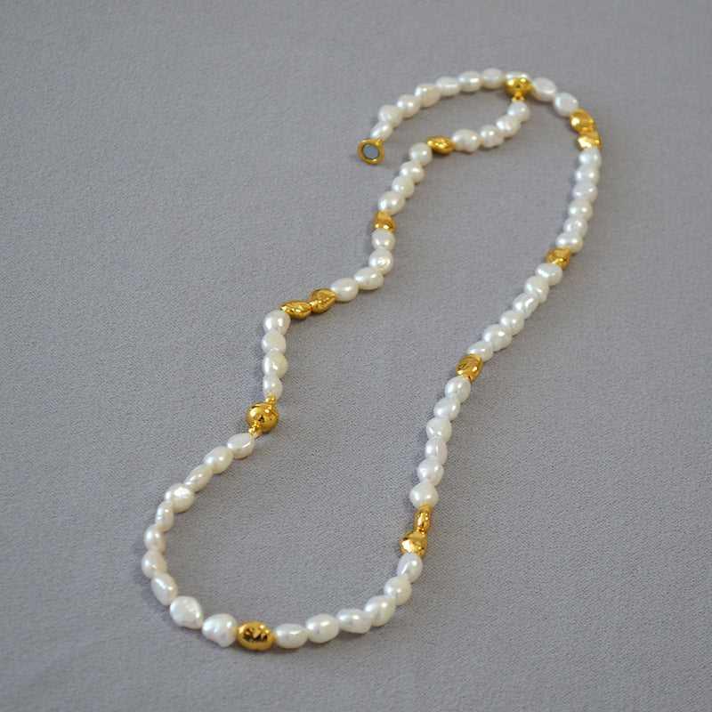 Collier Perle Baroque Irrégulière