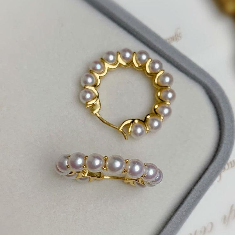 Boucles d'oreilles Perle Coquillage Ronde