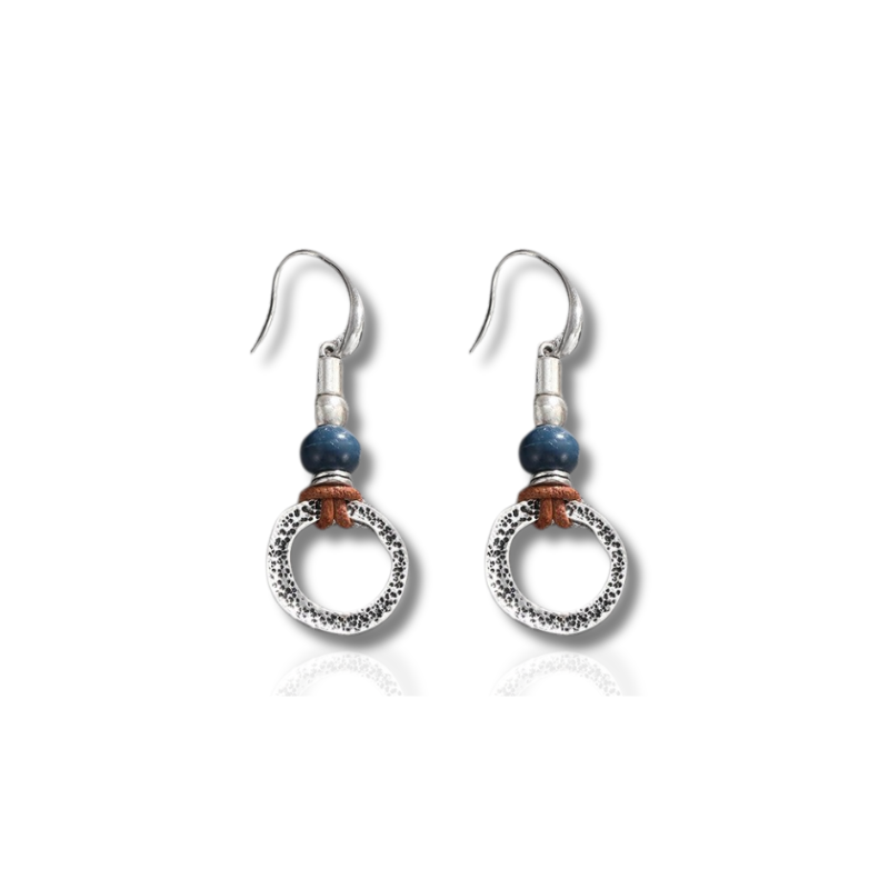 Boucles d'Oreilles Métal Antique Ethnique Vintage