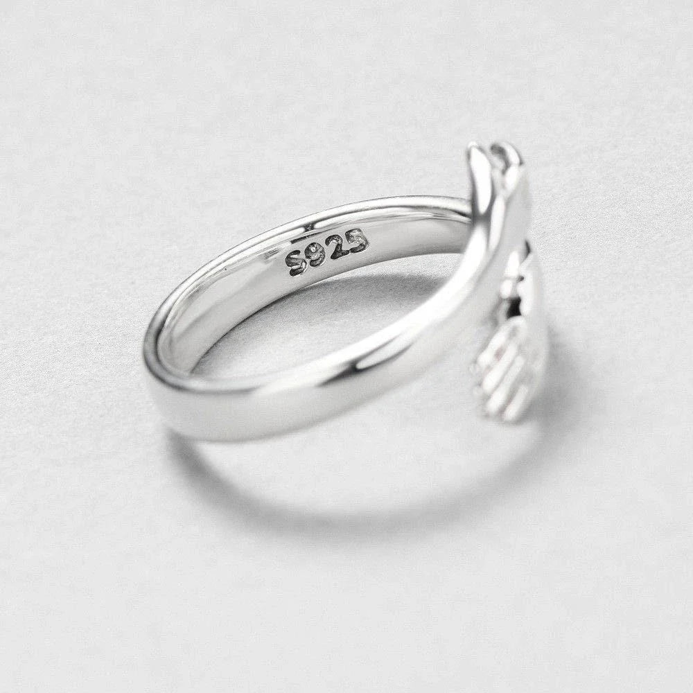 Bague ajustable bras argent – Léo