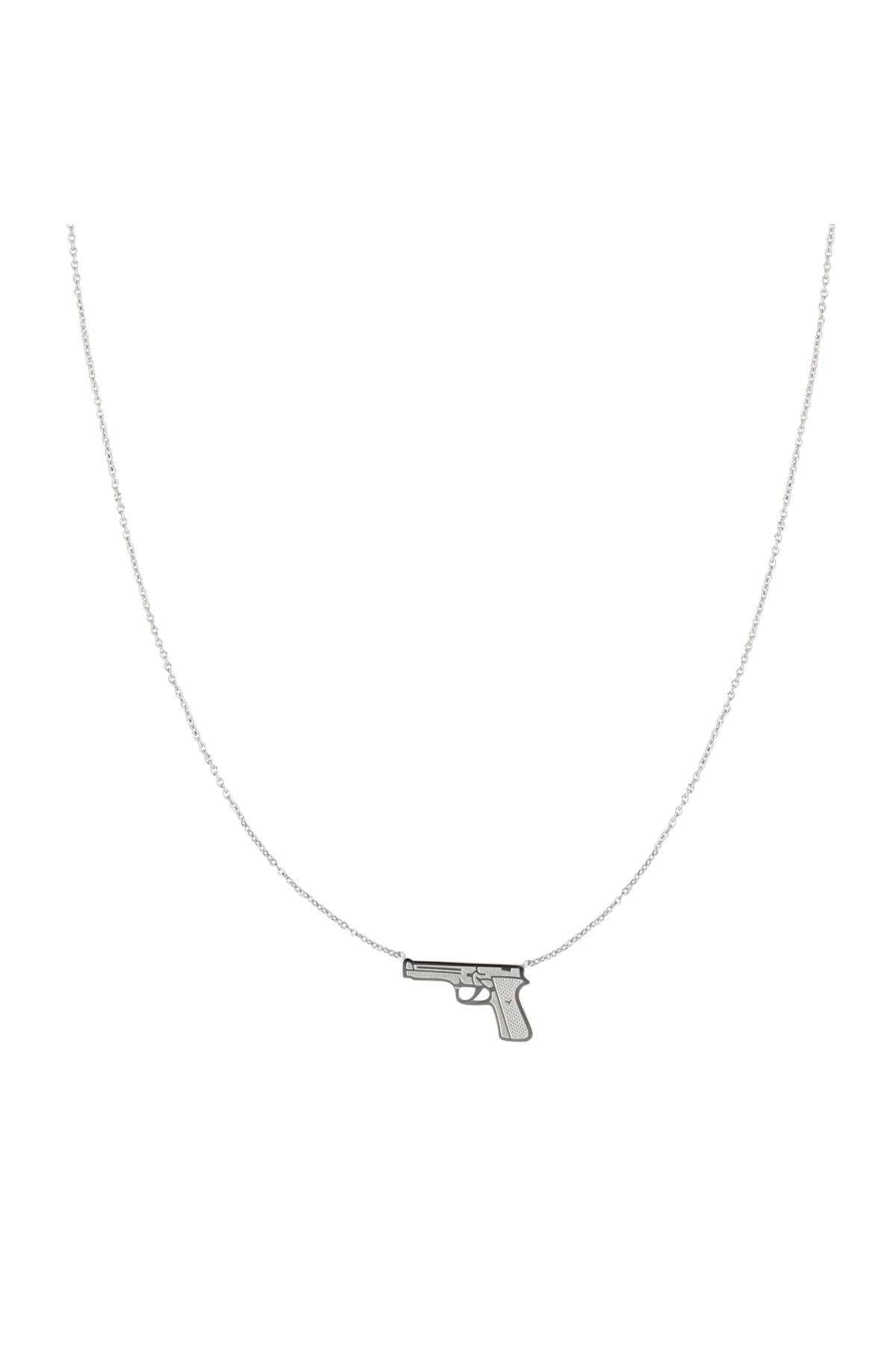 Collier Pendentif Pistolet Audacieux