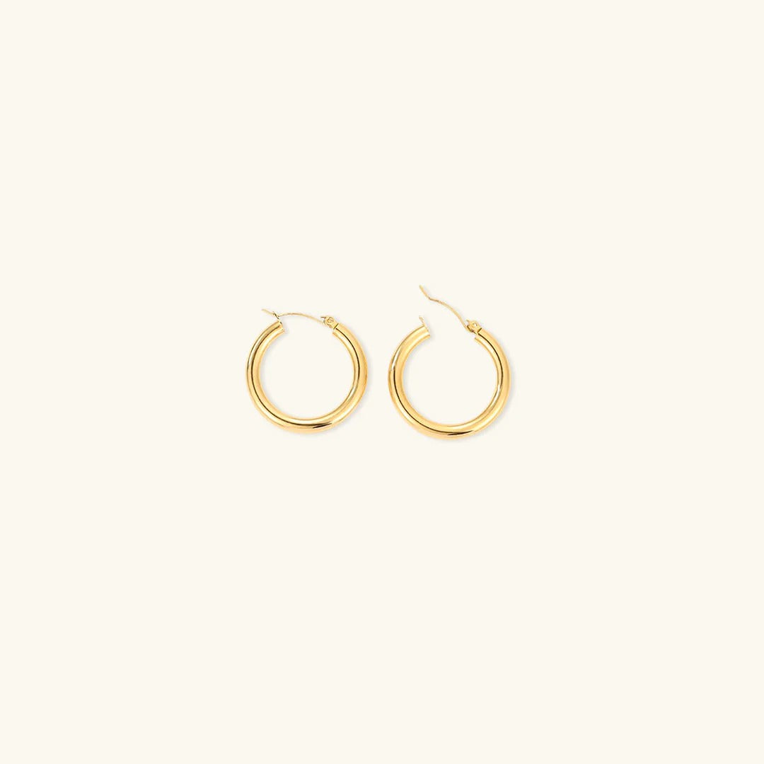 Boucles d'oreilles Rondes Plaquées or