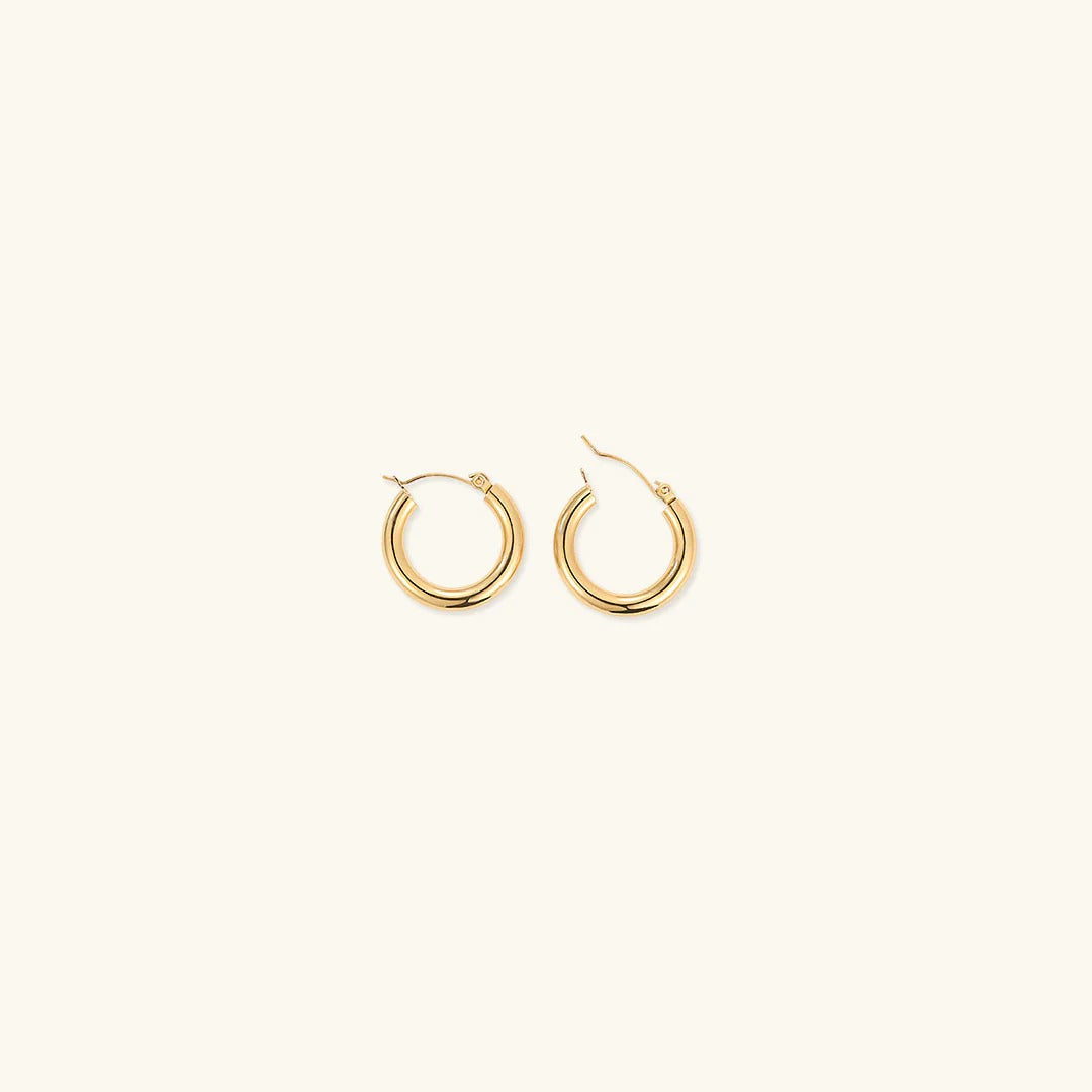 Boucles d'oreilles Rondes Plaquées or