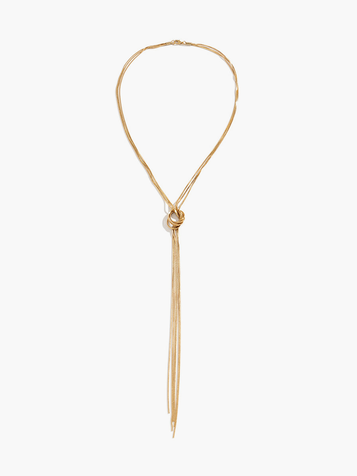 Collier chaîne fine nœud plaqué or – Lise
