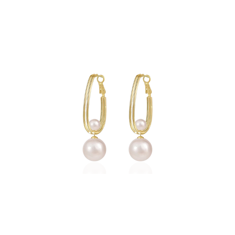 Boucles d'Oreilles Perles Vintage Charmantes