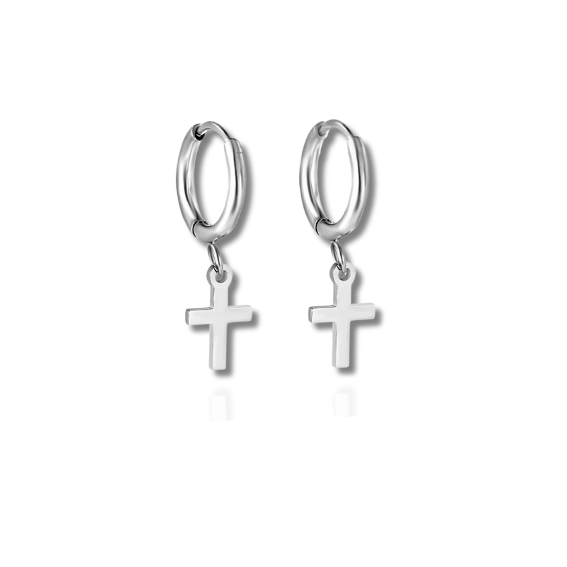 Boucles d'oreilles Tendance en Forme de Croix