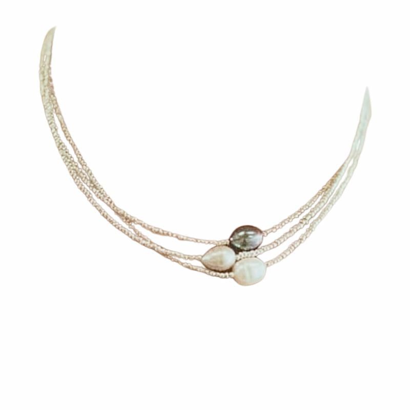Collier de Perles Baroques Irrégulières