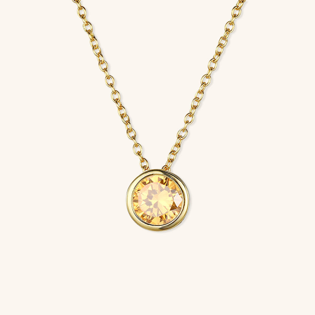 Collier Pierre de Naissance Doré