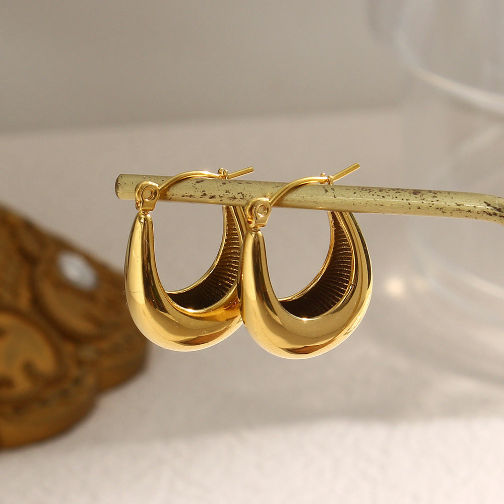 Boucles d'oreilles Géométriques en Plaqué or