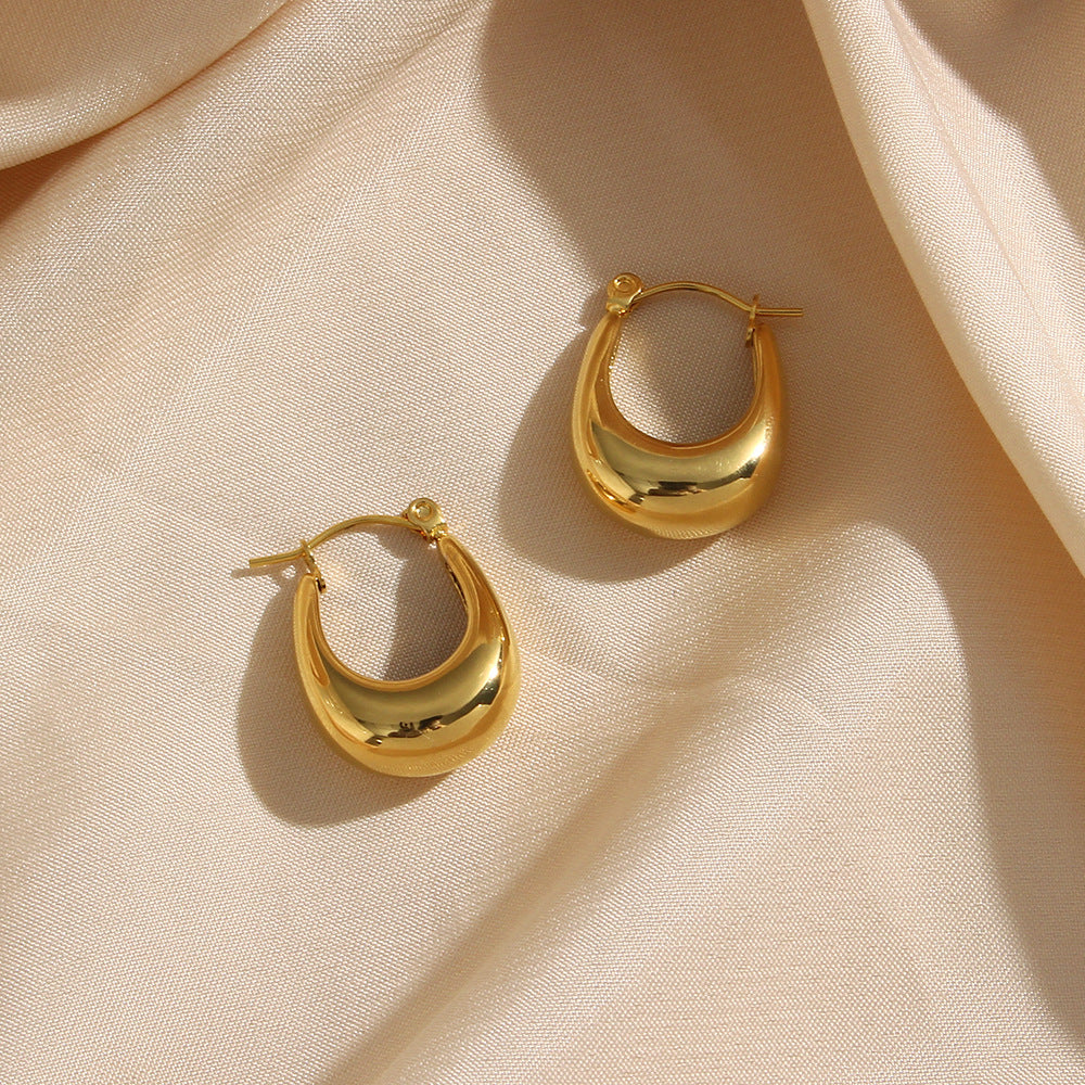 Boucles d'oreilles Géométriques en Plaqué or