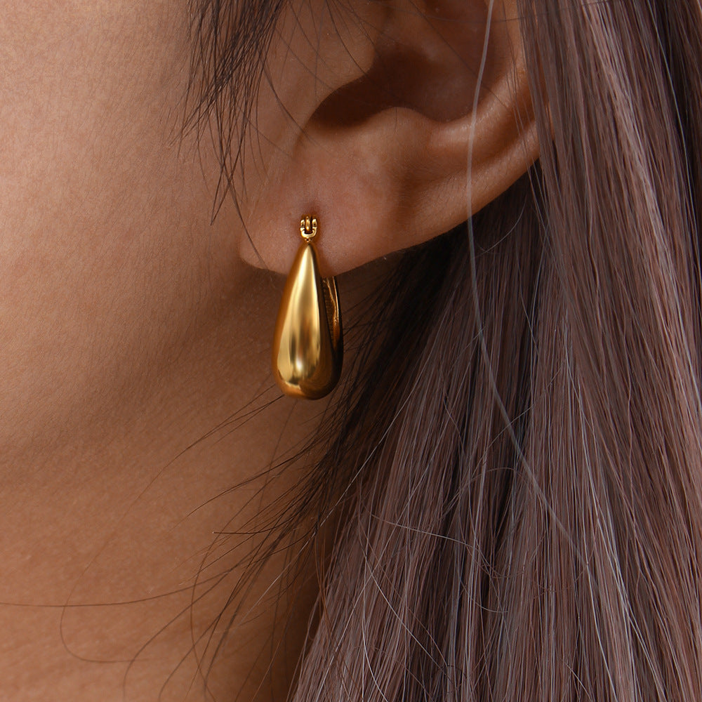 Boucles d'oreilles Géométriques en Plaqué or