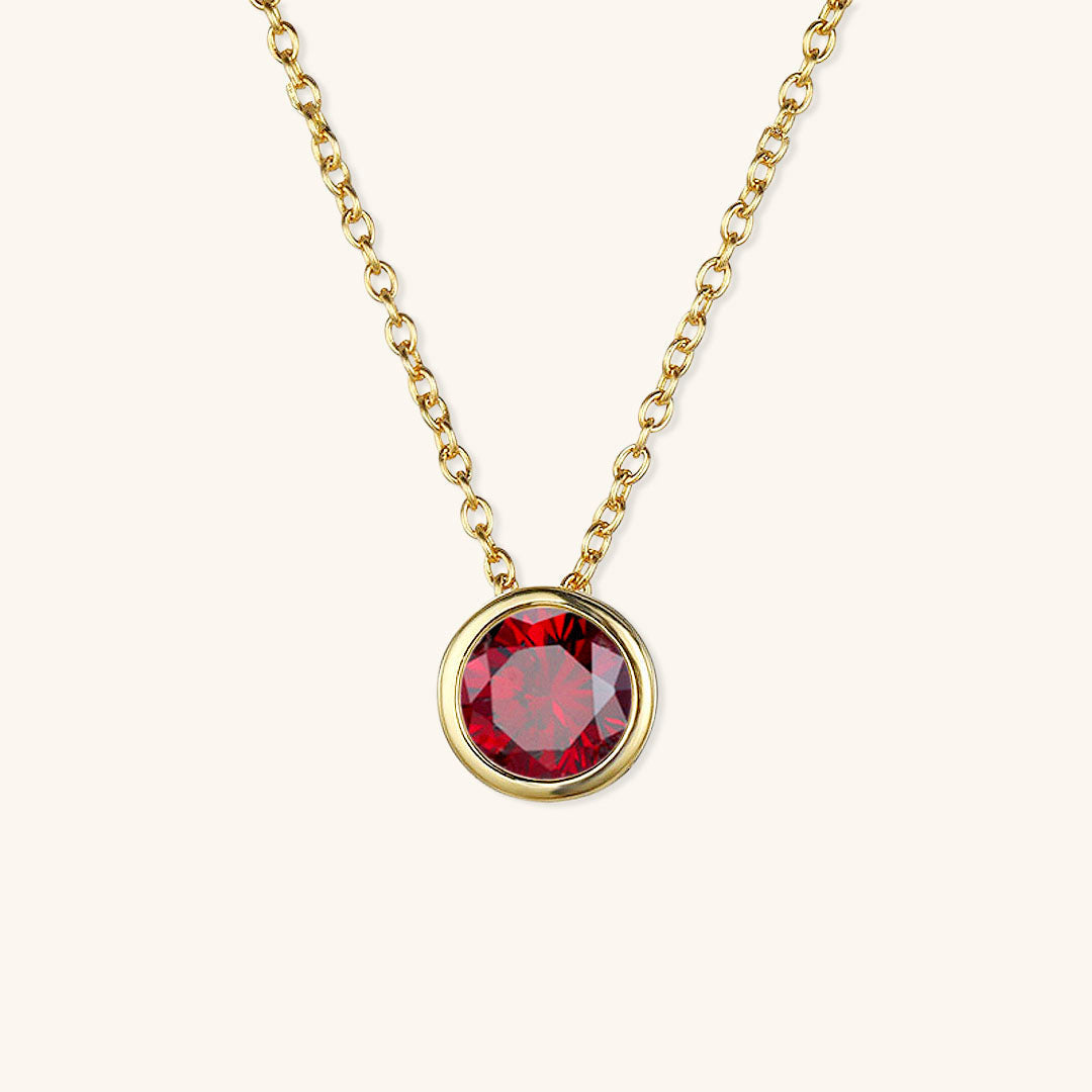 Collier Pierre de Naissance Doré