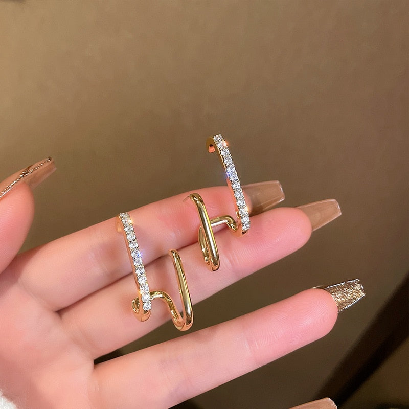 Boucles d’Oreilles Crochet Élégantes Géométriques