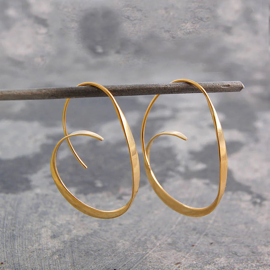 Boucles d’oreilles spirales argent – Luna