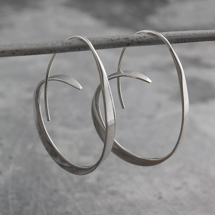 Boucles d’oreilles spirales argent – Luna