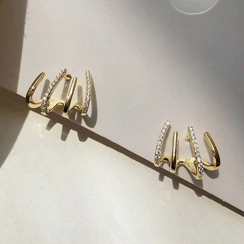 Boucles d’Oreilles Clip Modernes Légères