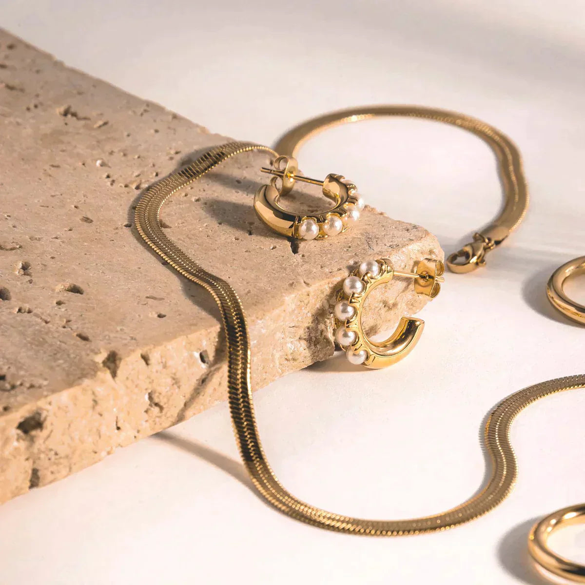 Collier Chaîne Épi Doré