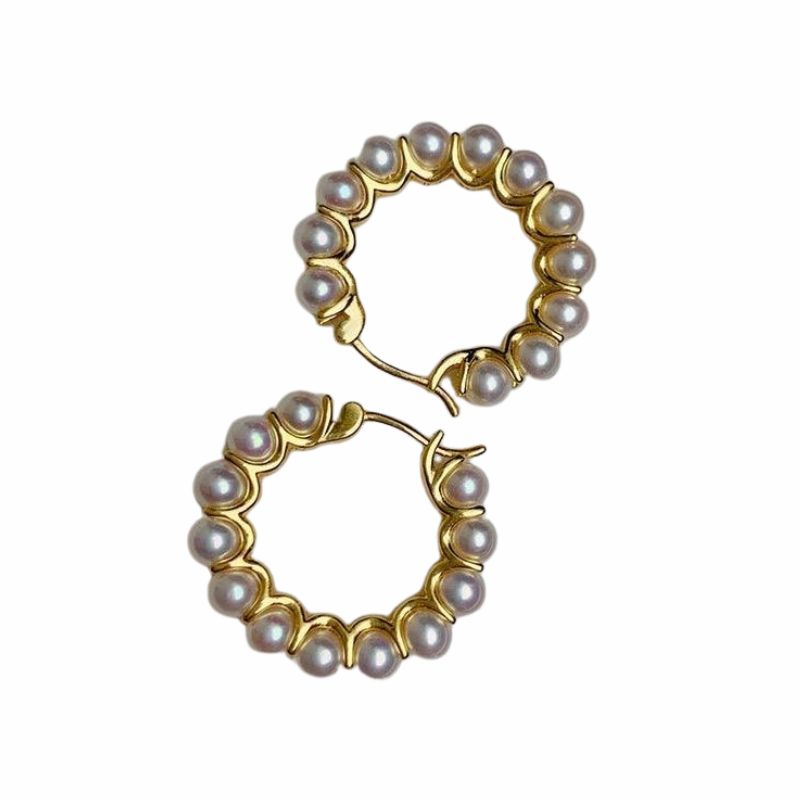 Boucles d'oreilles Perle Coquillage Ronde