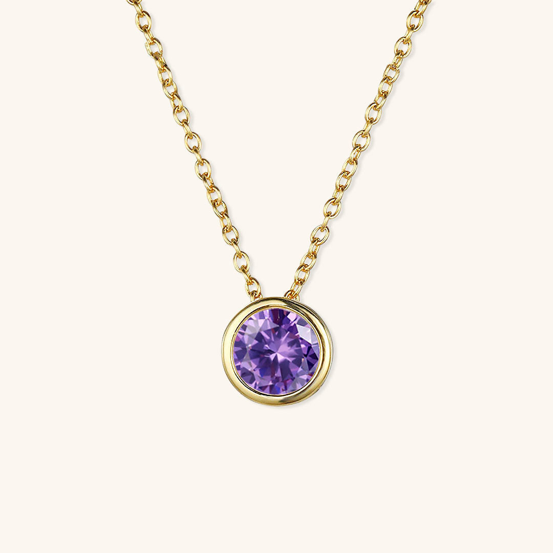 Collier Pierre de Naissance Doré