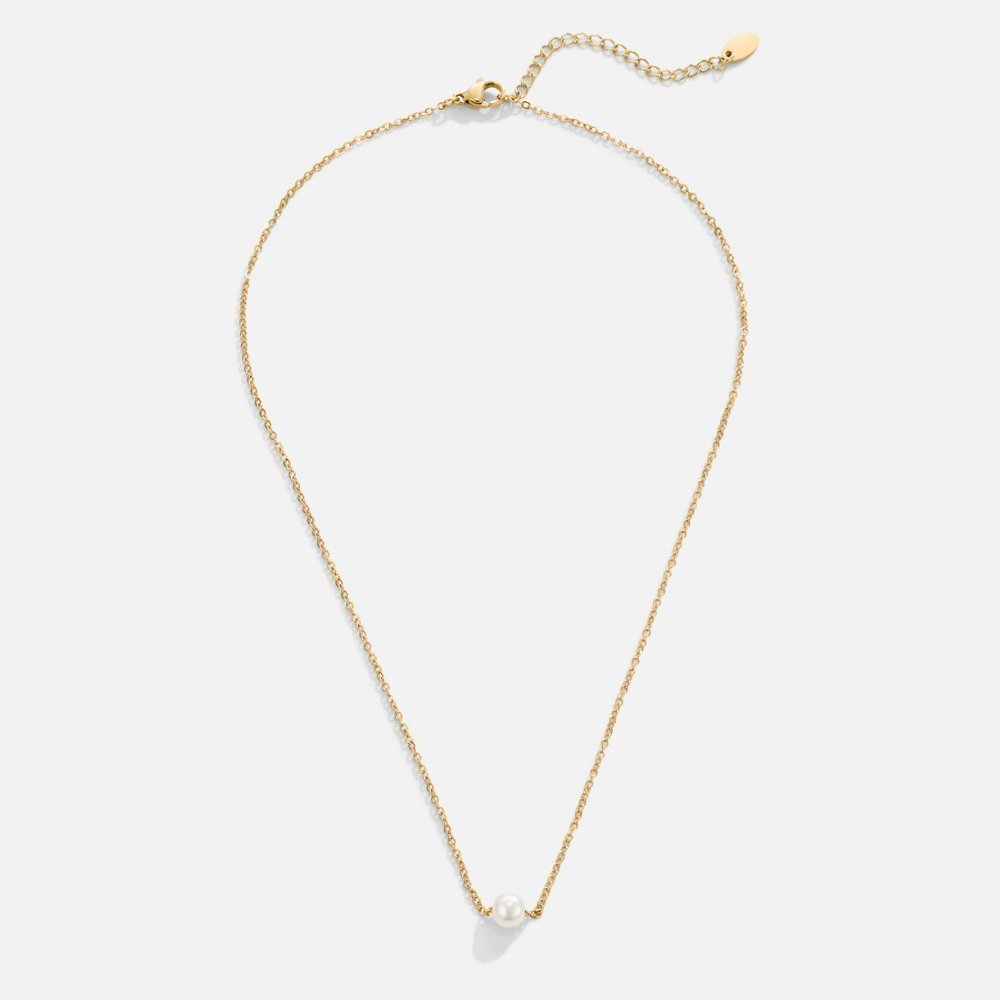 Collier perle blanche Or – Léa