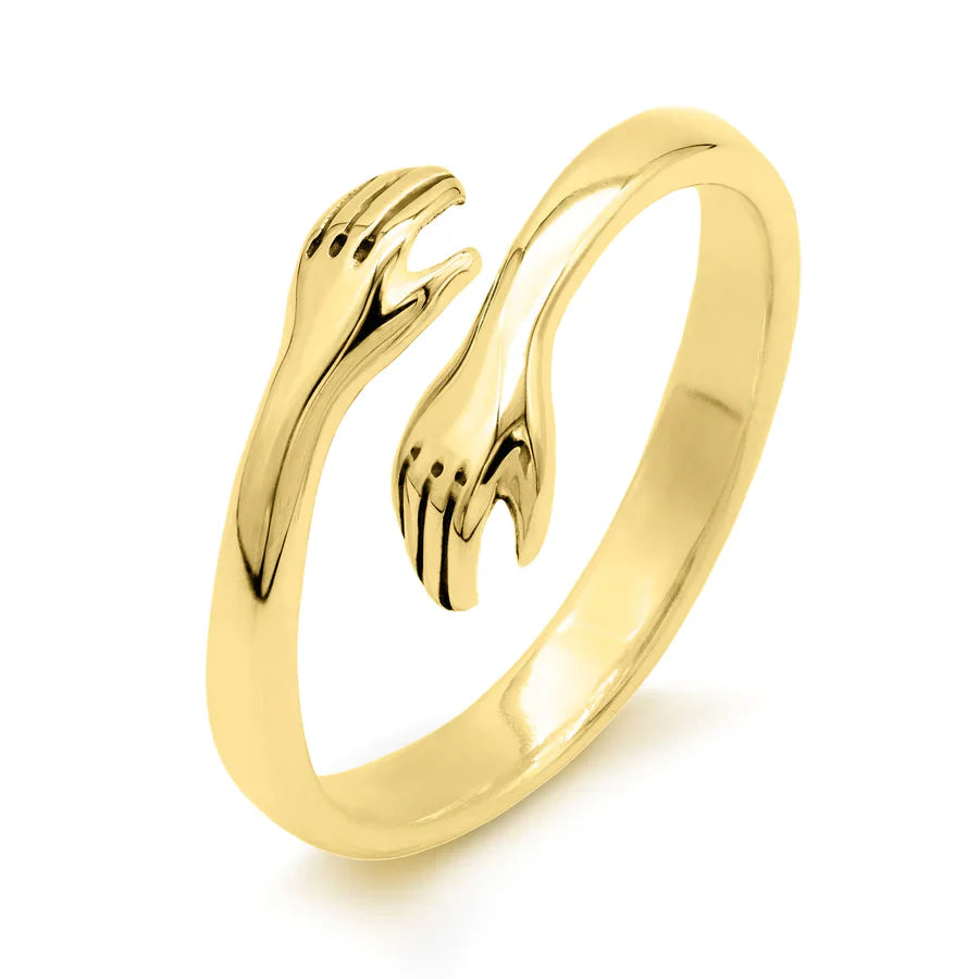 Bague ajustable bras argent – Léo