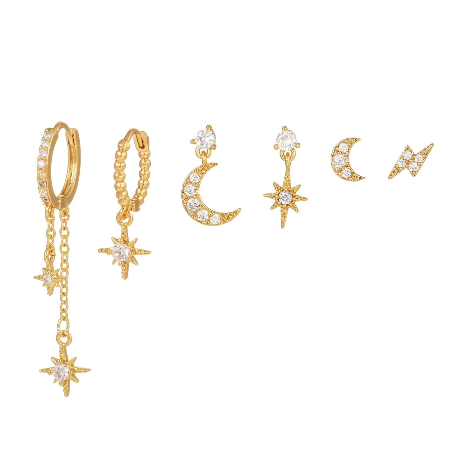 Boucles d’Oreilles Étoilées