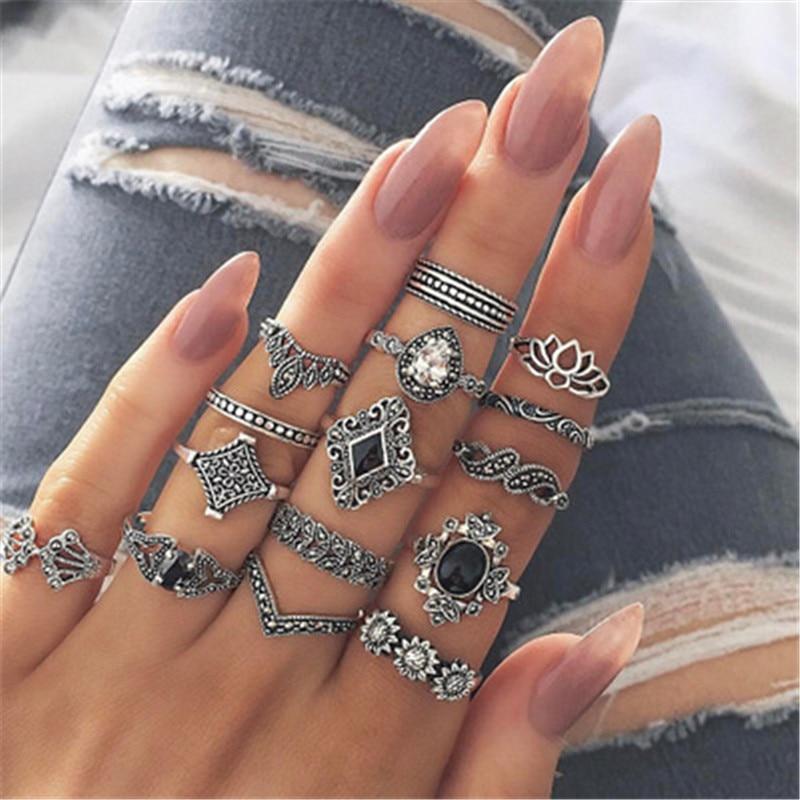 Bagues fines et larges or argent étoiles – Léo